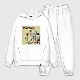 Мужской костюм хлопок OVERSIZE с принтом NIRVANA в Петрозаводске,  |  | in utero | nevermind | nirvana | nirvana in utero | nirvana logo | smile | курт кобейн | нирвана | нирвана in utero | нирвана лого