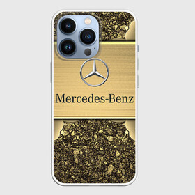 Чехол для iPhone 13 Pro с принтом MERCEDES GOLD | МЕРСЕДЕС ГОЛД в Петрозаводске,  |  | 2020 | amg | auto | brabus | clk | cls | glk | mercedes | mercedes benz | slk | sport | авто | автомобиль | автомобильные | амг | брабус | бренд | глк | марка | машины | мерседес | слк | спорт | цлк | цлс