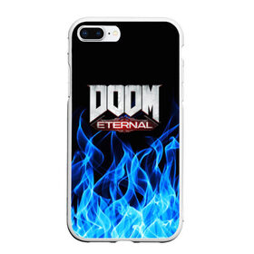 Чехол для iPhone 7Plus/8 Plus матовый с принтом DOOM ETERNAL в Петрозаводске, Силикон | Область печати: задняя сторона чехла, без боковых панелей | doom | doom eternal | game | дум | игры