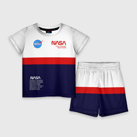 Детский костюм с шортами 3D с принтом NASA в Петрозаводске,  |  | nasa | астронавт | вселенная | звёзды | космический | космонавт | космонавтика | космос | наса | ракета | шатл