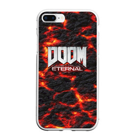 Чехол для iPhone 7Plus/8 Plus матовый с принтом DOOM ETERNAL в Петрозаводске, Силикон | Область печати: задняя сторона чехла, без боковых панелей | demon | devil | doom | doom vfr | evil | game | mars | red | демон | дум | игры | космос | красная планета | марс | пришельцы