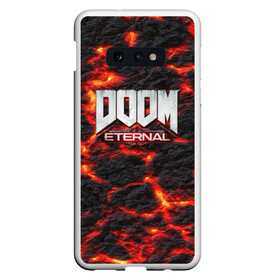 Чехол для Samsung S10E с принтом DOOM ETERNAL в Петрозаводске, Силикон | Область печати: задняя сторона чехла, без боковых панелей | demon | devil | doom | doom vfr | evil | game | mars | red | демон | дум | игры | космос | красная планета | марс | пришельцы