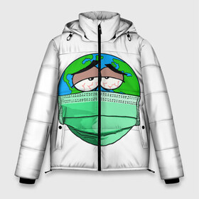 Мужская зимняя куртка 3D с принтом Зараженная Планета в Петрозаводске, верх — 100% полиэстер; подкладка — 100% полиэстер; утеплитель — 100% полиэстер | длина ниже бедра, свободный силуэт Оверсайз. Есть воротник-стойка, отстегивающийся капюшон и ветрозащитная планка. 

Боковые карманы с листочкой на кнопках и внутренний карман на молнии. | 2019 | biohazard | china | coronavirus | covid 19 | inc | medicine | ncov | ncov19 | ncov2019 | plague | survivor | virus | warning | вирус | китай | коронавирус | медик | медицина