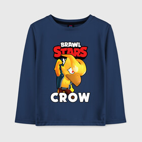 Детский лонгслив хлопок с принтом BRAWL STARS CROW PHOENIX в Петрозаводске, 100% хлопок | круглый вырез горловины, полуприлегающий силуэт, длина до линии бедер | 8 bit | 8 бит | bibi | brawl stars | crow | el brown | leon | leon shark | max | mr.p | phoenix | sally leon | shark | sprout | stars | virus | werewolf | акула | биби | вирус | ворон | леон | оборотень | пингвин