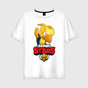 Женская футболка хлопок Oversize с принтом BRAWL STARS CROW PHOENIX в Петрозаводске, 100% хлопок | свободный крой, круглый ворот, спущенный рукав, длина до линии бедер
 | 8 bit | 8 бит | bibi | brawl stars | crow | el brown | leon | leon shark | max | mr.p | phoenix | sally leon | shark | sprout | stars | virus | werewolf | акула | биби | вирус | ворон | леон | оборотень | пингвин