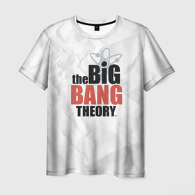 Мужская футболка 3D с принтом Big Bang Theory logo в Петрозаводске, 100% полиэфир | прямой крой, круглый вырез горловины, длина до линии бедер | big bang theory | howard wolowitz | leonard hofstadter | penny | raj | sheldon cooper | stuart bloom | vdgerir | воловитц | леонард хофстедер | пэнни | радж | раджешь кутрапалли | тбв | теория большого взрыва | чак лорри | шелдон | шэл