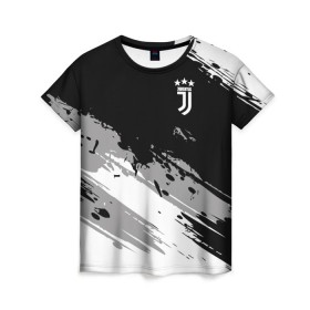 Женская футболка 3D с принтом Juventus F.C. в Петрозаводске, 100% полиэфир ( синтетическое хлопкоподобное полотно) | прямой крой, круглый вырез горловины, длина до линии бедер | calcio | club | cr7 | cristiano ronaldo | dybala | football | full highlights | goals | italia | juventus | napoli | roma | serie a | белый | италия | клуб | форма | черный | ювентус