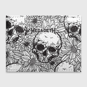 Обложка для студенческого билета с принтом Megadeth в Петрозаводске, натуральная кожа | Размер: 11*8 см; Печать на всей внешней стороне | countdown to extinction | бас | гитара | группа | дэйв мастейн | кико лоурейро | лос анджелес | метал | трэш | хард рок | хеви метал