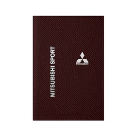 Обложка для паспорта матовая кожа с принтом MITSUBISHI CARBON в Петрозаводске, натуральная матовая кожа | размер 19,3 х 13,7 см; прозрачные пластиковые крепления | Тематика изображения на принте: carbon | mitsubishi | sport | авто | автомобиль | карбон | лого | логотип | митсубиси | митсубиши | спорт | текстура