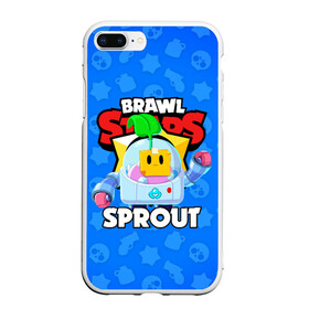 Чехол для iPhone 7Plus/8 Plus матовый с принтом BRAWL STARS SPROUT в Петрозаводске, Силикон | Область печати: задняя сторона чехла, без боковых панелей | 8 bit | 8 бит | bibi | brawl stars | crow | el brown | leon | leon shark | max | mr.p | phoenix | sally leon | shark | sprout | stars | virus | werewolf | акула | биби | вирус | ворон | леон | оборотень | пингвин