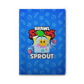 Обложка для автодокументов с принтом BRAWL STARS SPROUT в Петрозаводске, натуральная кожа |  размер 19,9*13 см; внутри 4 больших “конверта” для документов и один маленький отдел — туда идеально встанут права | 8 bit | 8 бит | bibi | brawl stars | crow | el brown | leon | leon shark | max | mr.p | phoenix | sally leon | shark | sprout | stars | virus | werewolf | акула | биби | вирус | ворон | леон | оборотень | пингвин