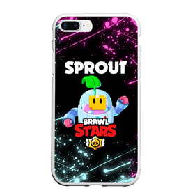 Чехол для iPhone 7Plus/8 Plus матовый с принтом BRAWL STARS SPROUT в Петрозаводске, Силикон | Область печати: задняя сторона чехла, без боковых панелей | 8 bit | 8 бит | bibi | brawl stars | crow | el brown | leon | leon shark | max | mr.p | phoenix | sally leon | shark | sprout | stars | virus | werewolf | акула | биби | вирус | ворон | леон | оборотень | пингвин