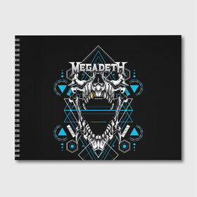 Альбом для рисования с принтом Megadeth в Петрозаводске, 100% бумага
 | матовая бумага, плотность 200 мг. | Тематика изображения на принте: countdown to extinction | бас | гитара | группа | дэйв мастейн | кико лоурейро | лос анджелес | метал | трэш | хард рок | хеви метал