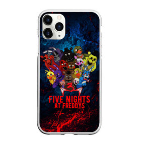 Чехол для iPhone 11 Pro матовый с принтом Five Nights At Freddys в Петрозаводске, Силикон |  | Тематика изображения на принте: 5 ночей с фредди | five nights at freddys | fnaf | horror | nightmare | страшилки | ужасы | фнаф | фредди фазбер | хоррор