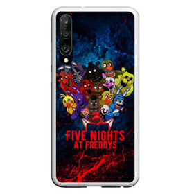 Чехол для Honor P30 с принтом Five Nights At Freddys в Петрозаводске, Силикон | Область печати: задняя сторона чехла, без боковых панелей | Тематика изображения на принте: 5 ночей с фредди | five nights at freddys | fnaf | horror | nightmare | страшилки | ужасы | фнаф | фредди фазбер | хоррор