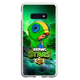 Чехол для Samsung S10E с принтом Space Leon Brawl Stars в Петрозаводске, Силикон | Область печати: задняя сторона чехла, без боковых панелей | Тематика изображения на принте: brawl stars | brawl stars leon | leon | leon green | leon зеленый | бравл старс | зеленый леон | леон | леон огонь | леон старс | скин зеленый