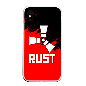 Чехол для iPhone XS Max матовый с принтом RUST в Петрозаводске, Силикон | Область печати: задняя сторона чехла, без боковых панелей | Тематика изображения на принте: dayz | facepunch | rust | state of decay | survival | the forest | this war of mine | выживалка rust | раст