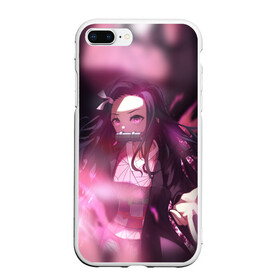 Чехол для iPhone 7Plus/8 Plus матовый с принтом NEZUKO DEMON SLAYER KIMETSU NO YAIBA КЛИНОК РАССЕКАЮЩИЙ ДЕМОНОВ в Петрозаводске, Силикон | Область печати: задняя сторона чехла, без боковых панелей | demon slayer | kimetsu no yaiba | nezuko | shinobu | slayer | tanjiro | zenitsu | гию томиока | зенитцу | иноске хашибира | клинок рассекающий демонов | незуко | танджиро | шинобу кочо