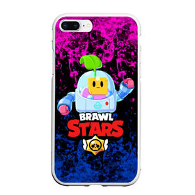 Чехол для iPhone 7Plus/8 Plus матовый с принтом BRAWL STARS SPROUT в Петрозаводске, Силикон | Область печати: задняя сторона чехла, без боковых панелей | 8 bit | brawl stars | brawl stars sprout | crow | leon shark | max | mr.p | sally leon | shark | sprout | tara | werewolf leon | берли | бравл старс | ворон | макс | оборотень | спроут | тара