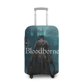 Чехол для чемодана 3D с принтом Bloodborne. в Петрозаводске, 86% полиэфир, 14% спандекс | двустороннее нанесение принта, прорези для ручек и колес | bloodborne | bloodborne 2 | esport | game | playstation | бладборн | игра | киберспорт | киберспортсмен | порождение крови