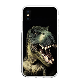 Чехол для iPhone XS Max матовый с принтом Динозавр T-Rex в Петрозаводске, Силикон | Область печати: задняя сторона чехла, без боковых панелей | Тематика изображения на принте: dino | dinosauria | t rex | ti rex | дино | динозавр | парк юрского | т рекс | ти рекс | чудовище | юрский период | ящер | ящерица