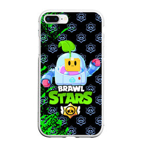 Чехол для iPhone 7Plus/8 Plus матовый с принтом BRAWL STARS SPROUT в Петрозаводске, Силикон | Область печати: задняя сторона чехла, без боковых панелей | 8 bit | brawl stars | brawl stars sprout | crow | leon shark | max | mr.p | sally leon | shark | sprout | tara | werewolf leon | берли | бравл старс | ворон | макс | оборотень | спроут | тара