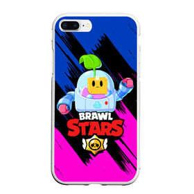 Чехол для iPhone 7Plus/8 Plus матовый с принтом BRAWL STARS SPROUT в Петрозаводске, Силикон | Область печати: задняя сторона чехла, без боковых панелей | 8 bit | brawl stars | brawl stars sprout | crow | leon shark | max | mr.p | sally leon | shark | sprout | tara | werewolf leon | берли | бравл старс | ворон | макс | оборотень | спроут | тара