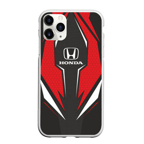 Чехол для iPhone 11 Pro Max матовый с принтом Honda Driver team Red в Петрозаводске, Силикон |  | Тематика изображения на принте: driver | driver team | honda | honda team | racing | гонки | машины | тачки | хонда