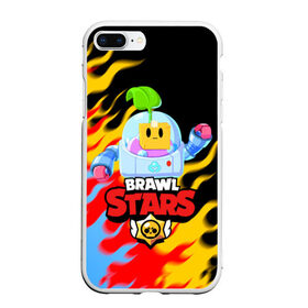 Чехол для iPhone 7Plus/8 Plus матовый с принтом BRAWL STARS SPROUT в Петрозаводске, Силикон | Область печати: задняя сторона чехла, без боковых панелей | 8 bit | brawl stars | brawl stars sprout | crow | leon shark | max | mr.p | sally leon | shark | sprout | tara | werewolf leon | берли | бравл старс | ворон | макс | оборотень | спроут | тара