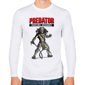 Мужской лонгслив хлопок с принтом Predator: Hunting Grounds в Петрозаводске, 100% хлопок |  | game | gamer | predator: hunting grounds | игра | шутер