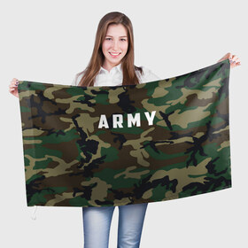 Флаг 3D с принтом ARMY в Петрозаводске, 100% полиэстер | плотность ткани — 95 г/м2, размер — 67 х 109 см. Принт наносится с одной стороны | army | usa | америка | американский | армейский | арми | армия | арму | зеленый | камок | камуфляж | маскировка | милитари | натовка | сша | темный