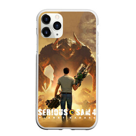 Чехол для iPhone 11 Pro матовый с принтом Serious Sam 4 в Петрозаводске, Силикон |  | Тематика изображения на принте: croteam | devolver | digital | games | planet | sam | serious | игры | крутой | планета | сэм