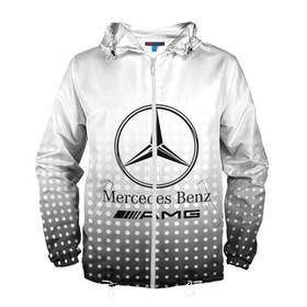 Мужская ветровка 3D с принтом Mercedes-Benz в Петрозаводске, 100% полиэстер | подол и капюшон оформлены резинкой с фиксаторами, два кармана без застежек по бокам, один потайной карман на груди | amg | mercedes | mercedes значок | mercedes лого | mercedes марка | амг | бенц | лого автомобиля | логотип мерседес | мерин | мерс | мерседес | мерседес бенз | мерседес лого | мерседес эмблема