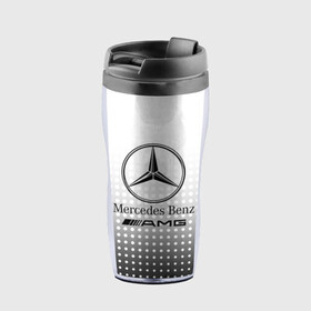 Термокружка-непроливайка с принтом Mercedes-Benz в Петрозаводске, внутренняя часть — пищевой пластик, наружная часть — прозрачный пластик, между ними — полиграфическая вставка с рисунком | объем — 350 мл, герметичная крышка | amg | mercedes | mercedes значок | mercedes лого | mercedes марка | амг | бенц | лого автомобиля | логотип мерседес | мерин | мерс | мерседес | мерседес бенз | мерседес лого | мерседес эмблема