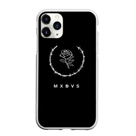 Чехол для iPhone 11 Pro матовый с принтом MXDVS в Петрозаводске, Силикон |  | Тематика изображения на принте: +32 | 32 | logo | mxdvs | бренд | бренд mxdvs | бренловые картинки | лого | лого mxdvs | логотип | логотип mxdvs | мхдвс | прикольные картинки | роза | шипы
