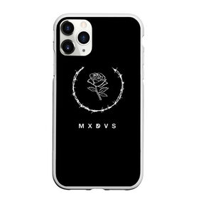 Чехол для iPhone 11 Pro Max матовый с принтом MXDVS в Петрозаводске, Силикон |  | +32 | 32 | logo | mxdvs | бренд | бренд mxdvs | бренловые картинки | лого | лого mxdvs | логотип | логотип mxdvs | мхдвс | прикольные картинки | роза | шипы