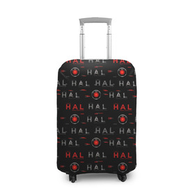 Чехол для чемодана 3D с принтом HAL 9000 в Петрозаводске, 86% полиэфир, 14% спандекс | двустороннее нанесение принта, прорези для ручек и колес | discovery one | eva pod | frank poole | hal 9000 | heywood floyd | space odyssey | stanley kubrick | vdgerir