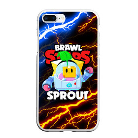 Чехол для iPhone 7Plus/8 Plus матовый с принтом BRAWL STARS SPROUT в Петрозаводске, Силикон | Область печати: задняя сторона чехла, без боковых панелей | 8 bit | 8 бит | bibi | brawl stars | crow | el brown | leon | leon shark | max | mr.p | phoenix | sally leon | shark | sprout | stars | virus | werewolf | акула | биби | вирус | ворон | леон | оборотень | пингвин