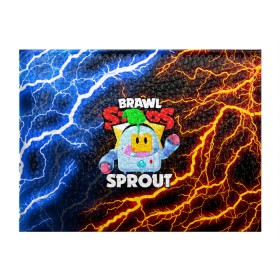 Обложка для студенческого билета с принтом BRAWL STARS SPROUT в Петрозаводске, натуральная кожа | Размер: 11*8 см; Печать на всей внешней стороне | 8 bit | 8 бит | bibi | brawl stars | crow | el brown | leon | leon shark | max | mr.p | phoenix | sally leon | shark | sprout | stars | virus | werewolf | акула | биби | вирус | ворон | леон | оборотень | пингвин