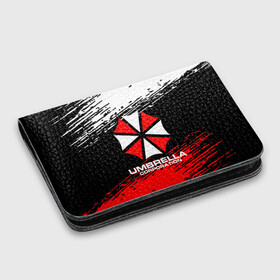 Картхолдер с принтом с принтом Umbrella Corporation. в Петрозаводске, натуральная матовая кожа | размер 7,3 х 10 см; кардхолдер имеет 4 кармана для карт; | resident evil | umbrella corporation | амбрелла | амбрелла корпорейшн | вирус | вымышленная военная и фармацевтическая корпорация | игра | умбрелла