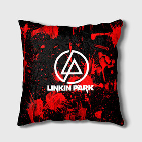 Подушка 3D с принтом Linkin Park в Петрозаводске, наволочка – 100% полиэстер, наполнитель – холлофайбер (легкий наполнитель, не вызывает аллергию). | состоит из подушки и наволочки. Наволочка на молнии, легко снимается для стирки | chester bennington | linkin park | rock | группа | линкин парк | логотип | музыка | рок | рок н ролл | честер беннингтон | эмблема