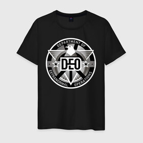 Мужская футболка хлопок с принтом DEO в Петрозаводске, 100% хлопок | прямой крой, круглый вырез горловины, длина до линии бедер, слегка спущенное плечо. | supergirl | vdzabma | супергерл