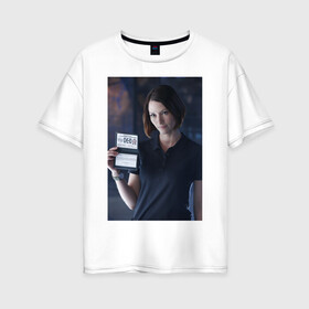 Женская футболка хлопок Oversize с принтом Alex Danvers в Петрозаводске, 100% хлопок | свободный крой, круглый ворот, спущенный рукав, длина до линии бедер
 | alex danvers | supergirl | vdzabma | алекс дэнверс | супергерл