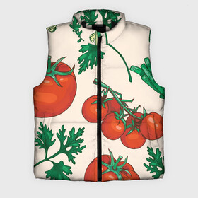 Мужской жилет утепленный 3D с принтом Летние овощи в Петрозаводске,  |  | 3d | зелень | летние | лето | лук | овощи | петрушка | помидоры | популярные | томаты