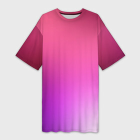 Платье-футболка 3D с принтом Нежный цвет в Петрозаводске,  |  | красный | нежный цвет | плавный переход | фиолетовый