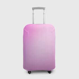 Чехол для чемодана 3D с принтом Нежный фиолет в Петрозаводске, 86% полиэфир, 14% спандекс | двустороннее нанесение принта, прорези для ручек и колес | нежный цвет | плавный переход | розовый | фиолетовый