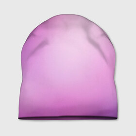 Шапка 3D с принтом Нежный фиолет в Петрозаводске, 100% полиэстер | универсальный размер, печать по всей поверхности изделия | Тематика изображения на принте: нежный цвет | плавный переход | розовый | фиолетовый