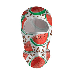 Балаклава 3D с принтом Арбуз в Петрозаводске, 100% полиэстер, ткань с особыми свойствами — Activecool | плотность 150–180 г/м2; хорошо тянется, но при этом сохраняет форму. Закрывает шею, вокруг отверстия для глаз кайма. Единый размер | арбуз | еда | семечки | фрукт