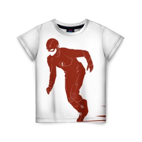 Детская футболка 3D с принтом The Flash в Петрозаводске, 100% гипоаллергенный полиэфир | прямой крой, круглый вырез горловины, длина до линии бедер, чуть спущенное плечо, ткань немного тянется | barry allen | the flash | vdzabma | барри аллен | флэш