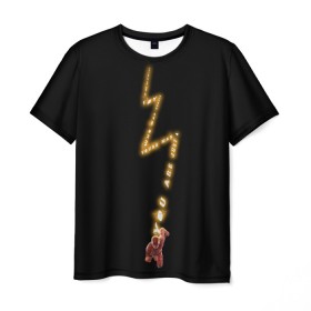 Мужская футболка 3D с принтом The Flash в Петрозаводске, 100% полиэфир | прямой крой, круглый вырез горловины, длина до линии бедер | Тематика изображения на принте: barry allen | the flash | vdzabma | барри аллен | флэш